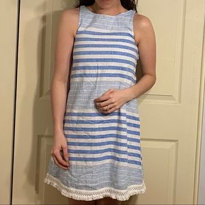 Vineyard Vines - blue and white striped dress